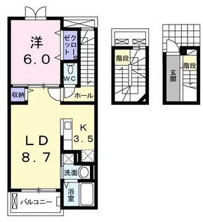 レジデンスひのくち【0303号室】の間取り