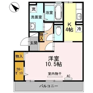 オッツ東川口【0302号室】の間取り