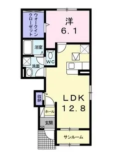 サニーシエル【104号室】の間取り
