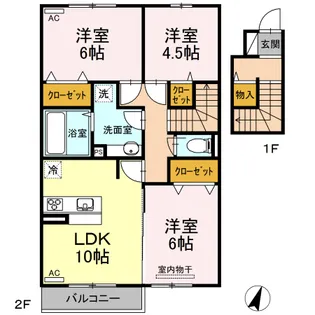 ネクサス三成C【0202号室】の間取り