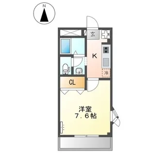 サンライズ【0201号室】の間取り