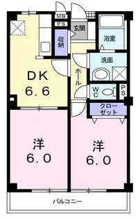 リヴィエールA【0204号室】の間取り