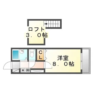 レオパレス沖野上PART2【0201号室】の間取り