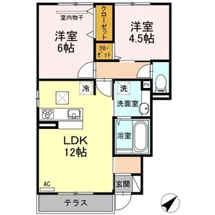 ウィット西川口【103号室】の間取り