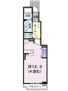 ヴァンヴェールA【0102号室】の間取り