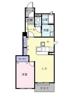 サンシャインA【0101号室】の間取り