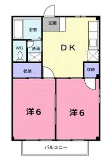 シティハイツ池の浦【0203号室】の間取り