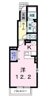 クオーレ B【0101号室】の間取り