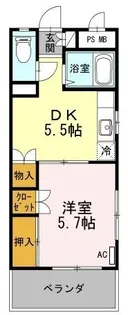 みよしのハイツ【0201号室】の間取り