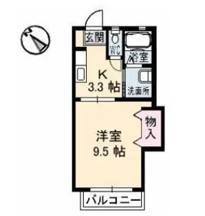 アメニックス福山 10番館【0201号室】の間取り