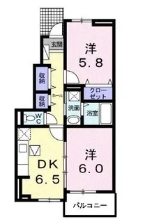 アヴァンセB【0101号室】の間取り
