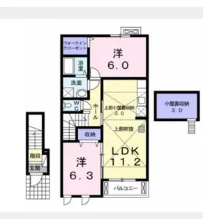 フォレストガーデンB【0202号室】の間取り