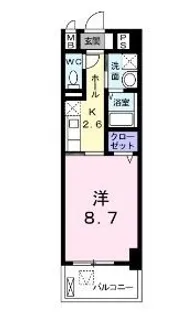 エスパシオ南蔵王【0503号室】の間取り