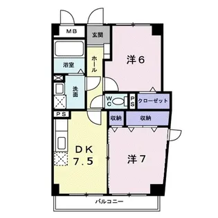ボナールフェンテ【101号室】の間取り
