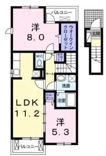 ピュアストリーム A【0203号室】の間取り