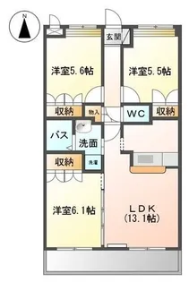 カサルビア【0203号室】の間取り