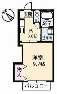 アメニックス福山 10番館【0102号室】の間取り