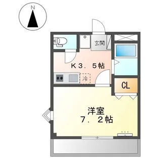 ベルグランデ21【105号室】の間取り