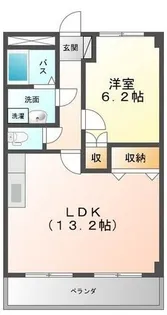 アプリコット ハウス【0203号室】の間取り