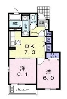 グラン ジュテ【0102号室】の間取り