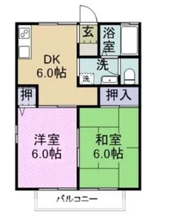セジュール綾【201号室】の間取り