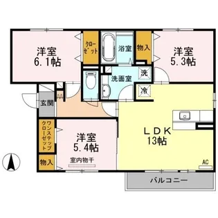 イーストピア手城【0305号室】の間取り
