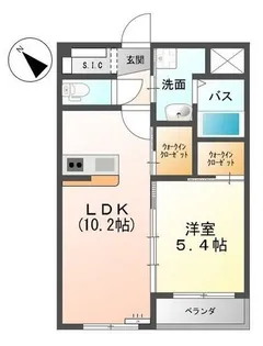 ロングロング東川口【0207号室】の間取り