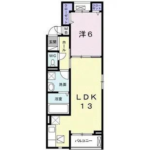 サンテールⅣ【0101号室】の間取り