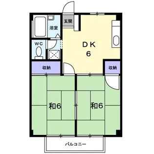 シティハイツ林【0201号室】の間取り