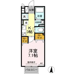 エクセル仲上【205号室】の間取り