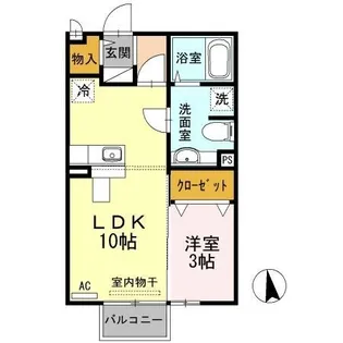 モナリエ・ユキ【0205号室】の間取り