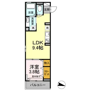 プロスペリーテ【0205号室】の間取り