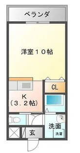 アビーロード【202号室】の間取り