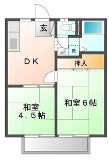 ファミールリラ B【0201号室】の間取り