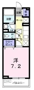 カレント【0203号室】の間取り
