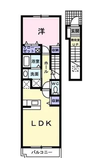 ヴィラグリーンパーク【0203号室】の間取り