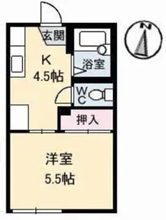 クレセント倉田【102号室】の間取り