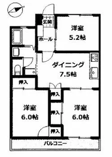 サンイーズマンション【0306号室】の間取り