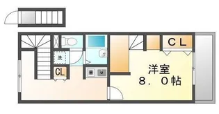 レオパレスLOVELYせと【0204号室】の間取り
