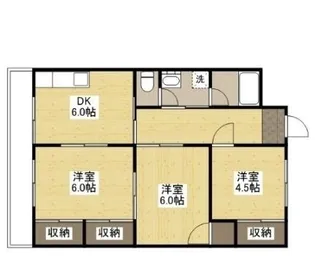 藤井ハイツ【203号室】の間取り