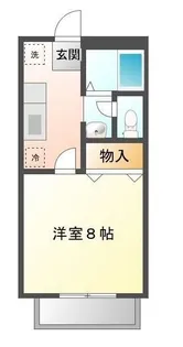 ビーライン曙【0102号室】の間取り