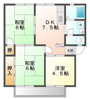 ファミール泉 B【0201号室】の間取り