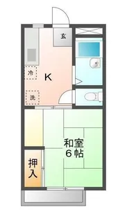 メゾンレスポワール C【201号室】の間取り