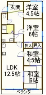 クリエイトⅠ【305号室】の間取り