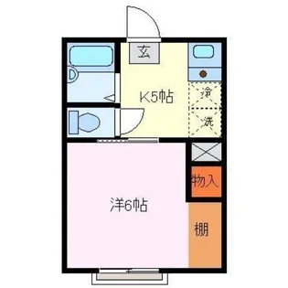 ハイライフSANYO【0201号室】の間取り
