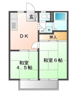 ファミール佐藤【202号室】の間取り