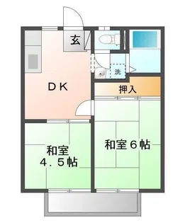 ファミール佐藤【0201号室】の間取り