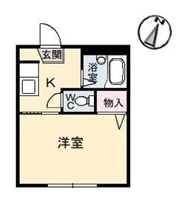 クレセント串山【0105号室】の間取り