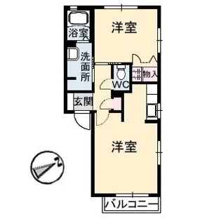 アメニックス福山 14番館【0202号室】の間取り