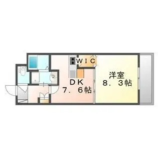 フラットリア春日【0508号室】の間取り